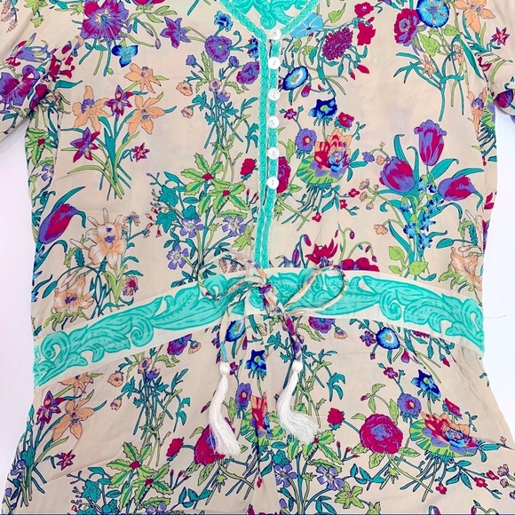 Spell & The Gypsy Teal Floral Gypsy Romper - Picture 10 of 14